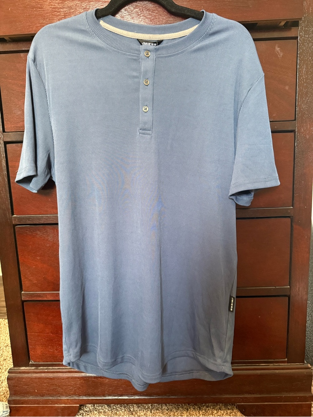 Mens Blue Short-Sleeve JMIERR Shirt